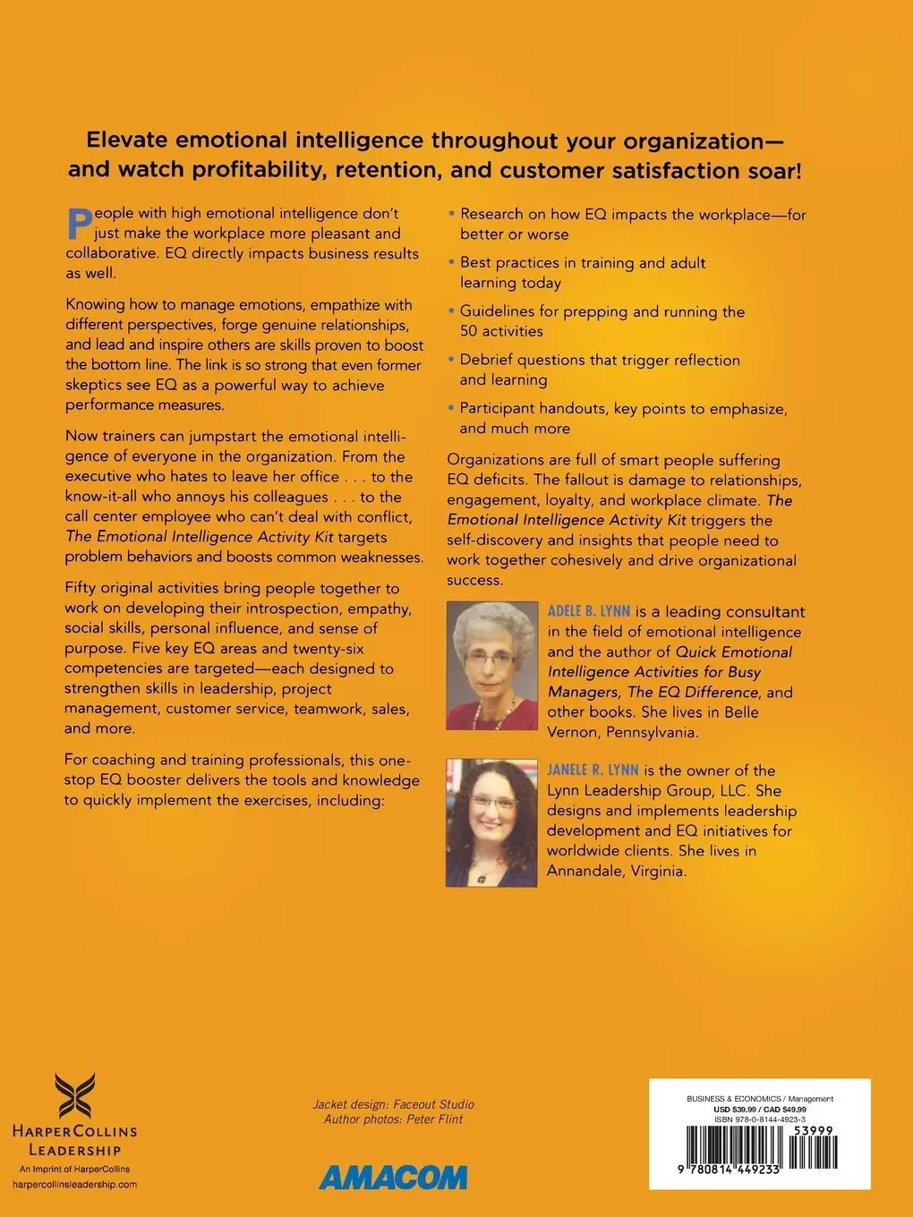 Rückseite: 9780814449233 | The Emotional Intelligence Activity Kit | Adele Lynn (u. a.) | Buch