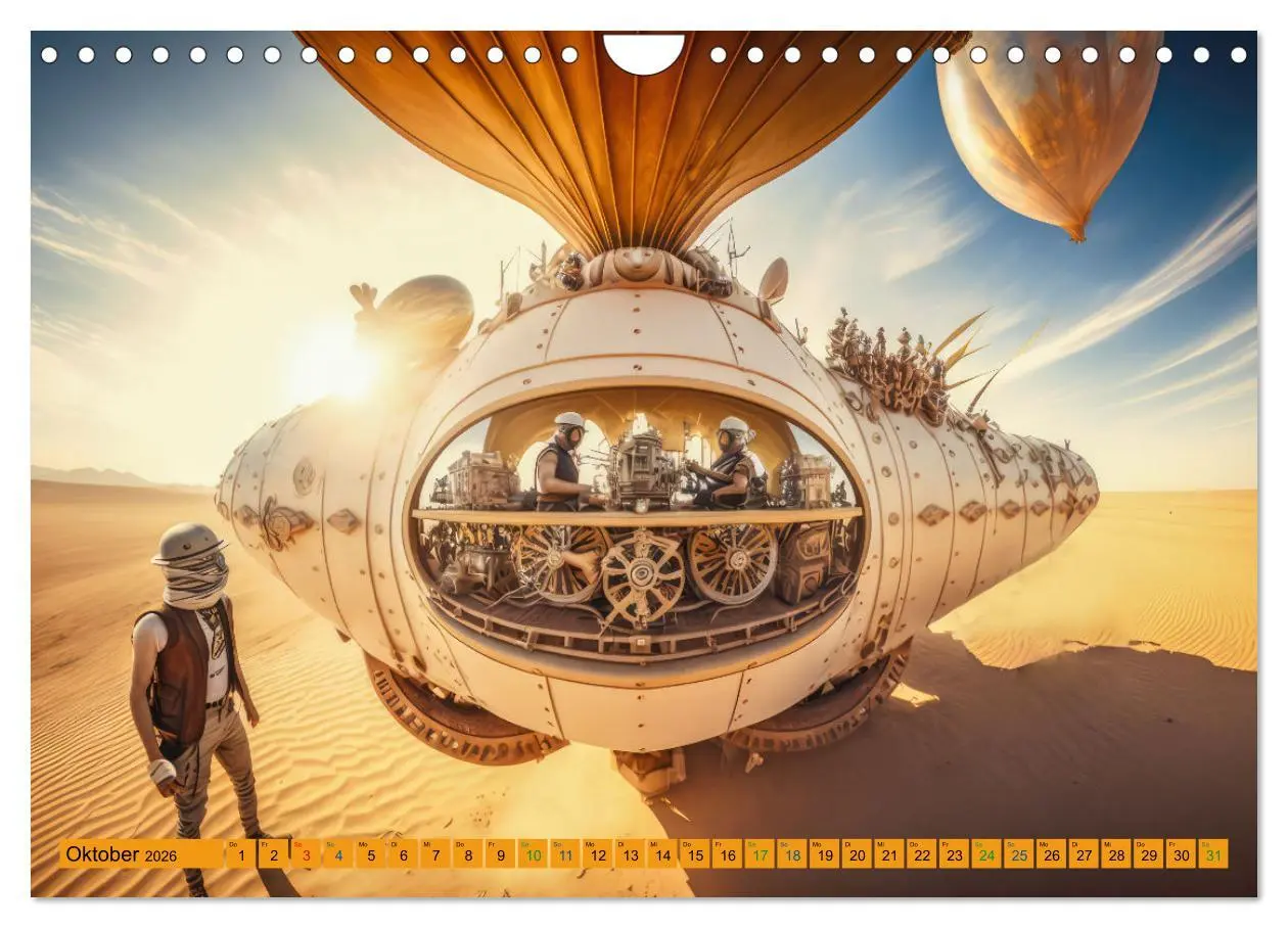 Bild: 9783457379233 | Steampunk Retro Romantik (Wandkalender 2026 DIN A4 quer), CALVENDO...
