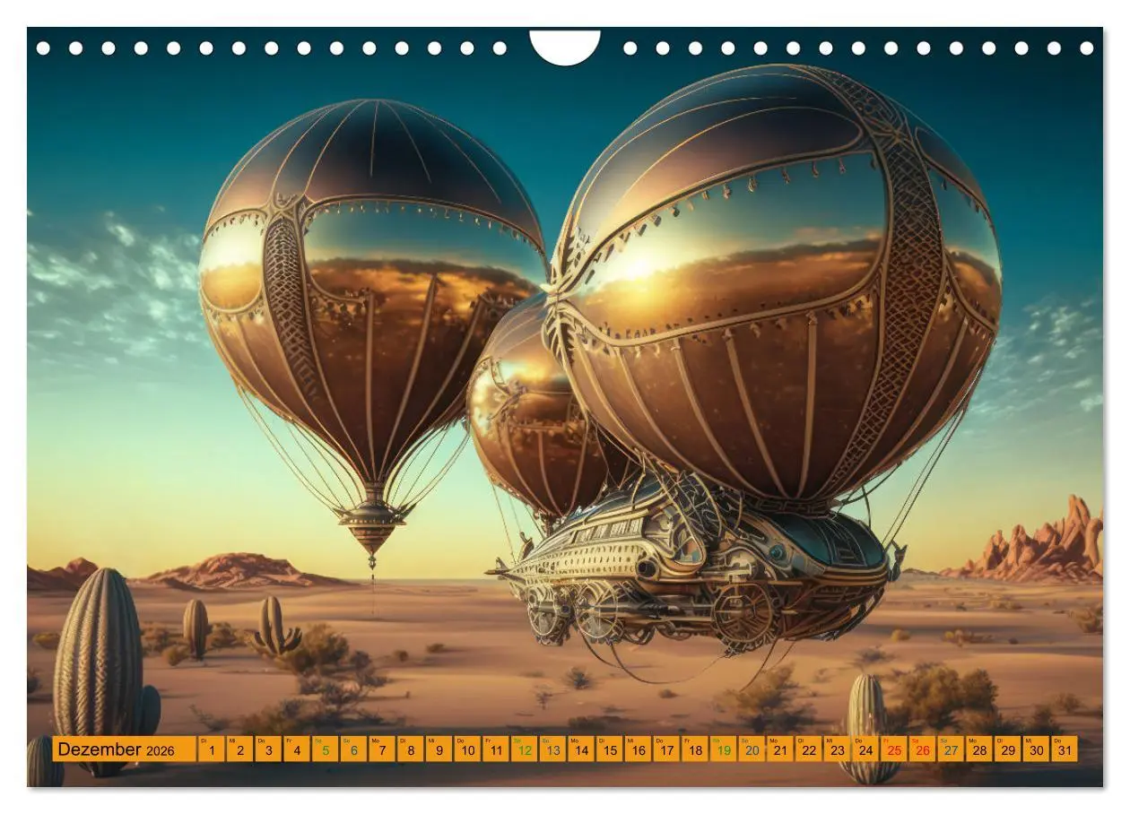 Bild: 9783457379233 | Steampunk Retro Romantik (Wandkalender 2026 DIN A4 quer), CALVENDO...
