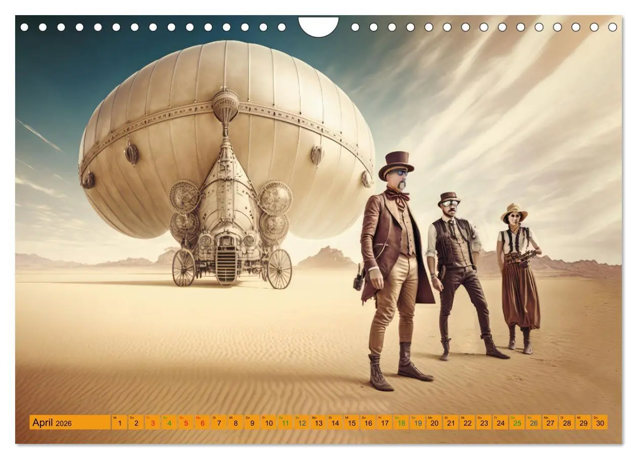 Bild: 9783457379233 | Steampunk Retro Romantik (Wandkalender 2026 DIN A4 quer), CALVENDO...