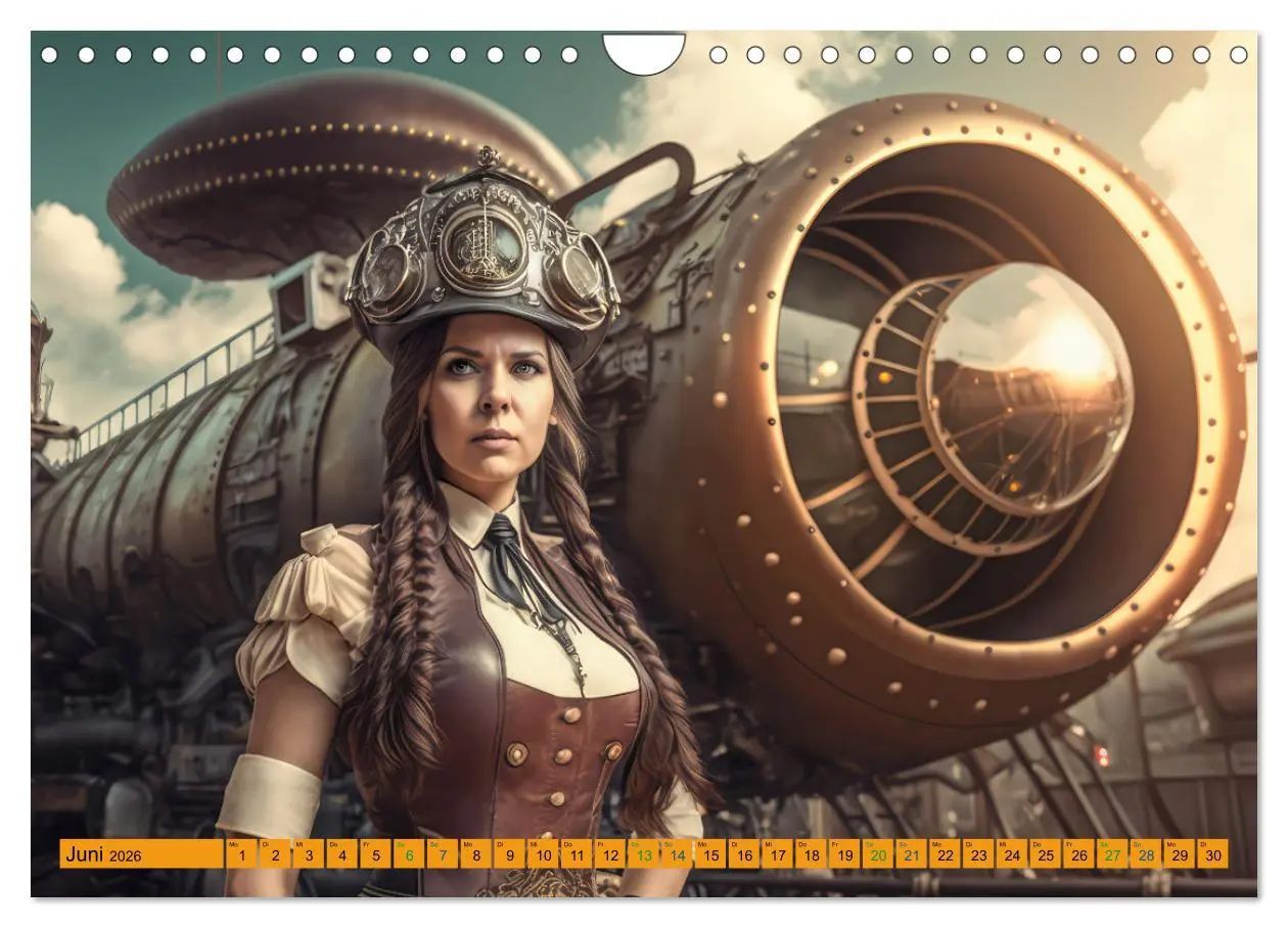 Bild: 9783457379233 | Steampunk Retro Romantik (Wandkalender 2026 DIN A4 quer), CALVENDO...
