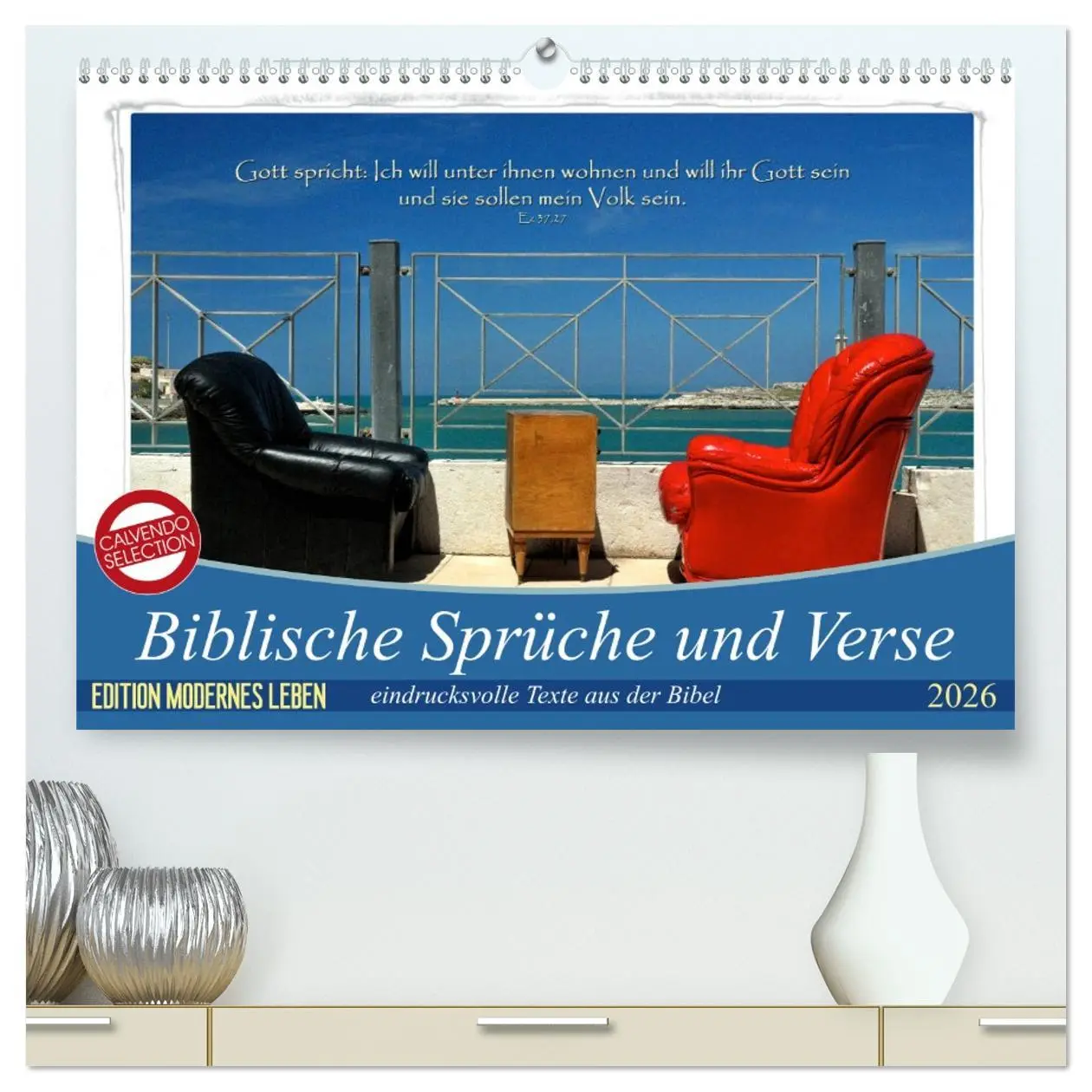 Cover: 9783457759233 | Biblische Sprüche und Verse (hochwertiger Premium Wandkalender 2026...