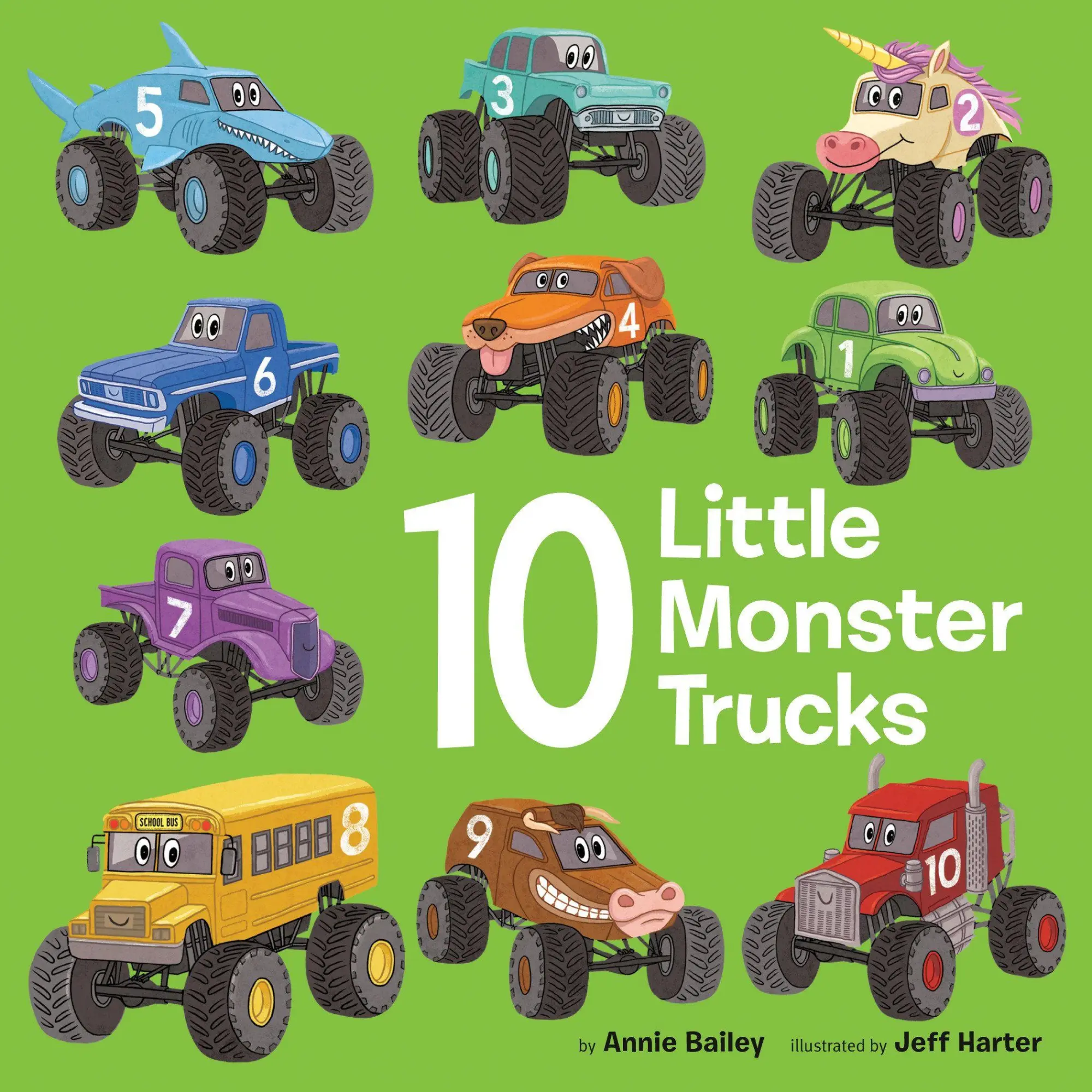 Cover: 9798217119233 | 10 Little Monster Trucks | Annie Bailey | Buch | Kinder-Pappbuch