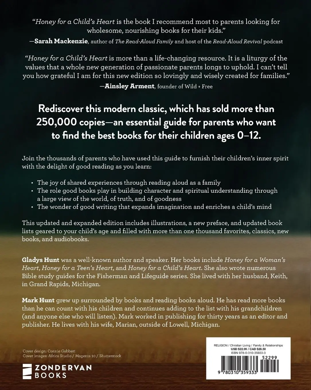 Rückseite: 9780310359333 | Honey for a Child's Heart Updated and Expanded | Gladys Hunt | Buch