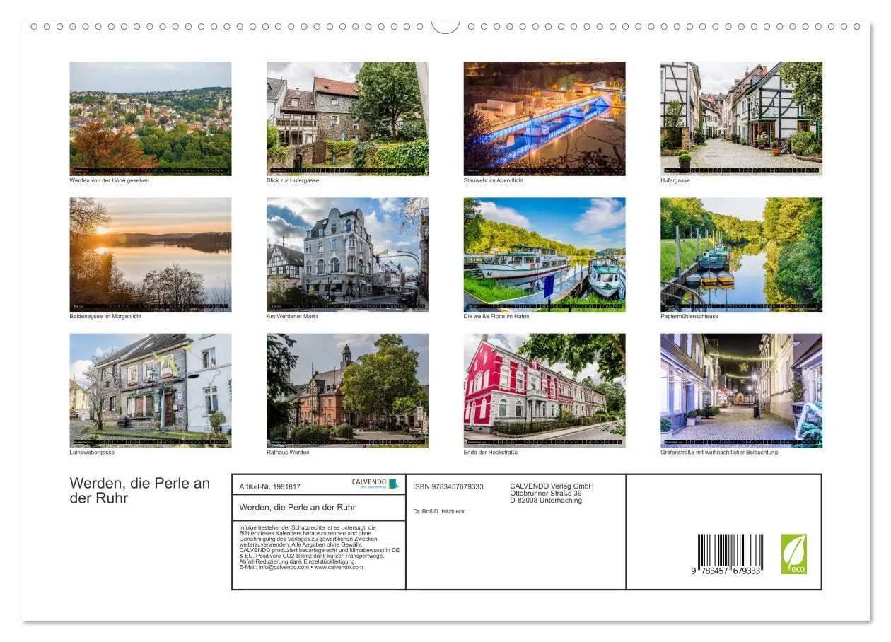 Bild: 9783457679333 | Werden, die Perle an der Ruhr (hochwertiger Premium Wandkalender...