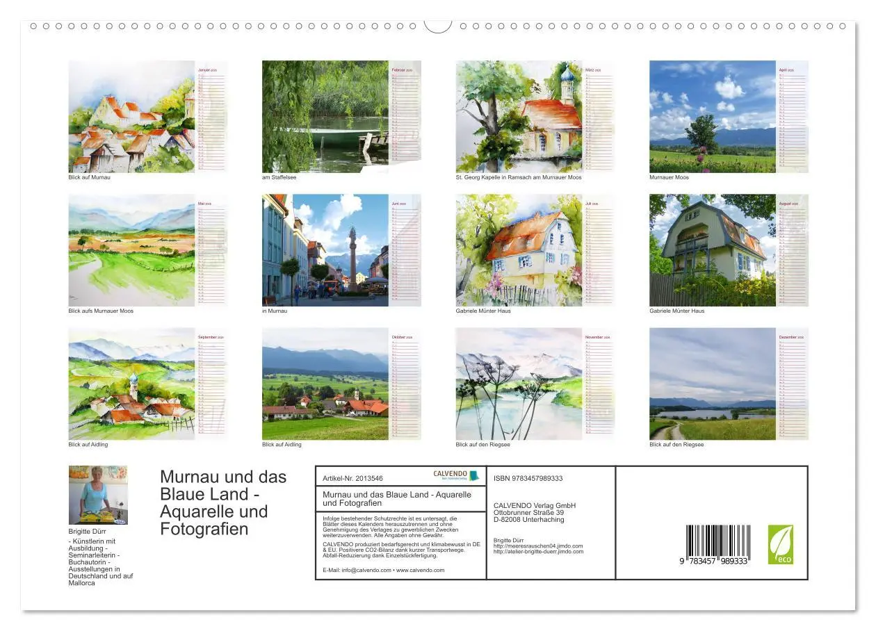 Bild: 9783457989333 | Murnau und das Blaue Land - Aquarelle und Fotografien (hochwertiger...