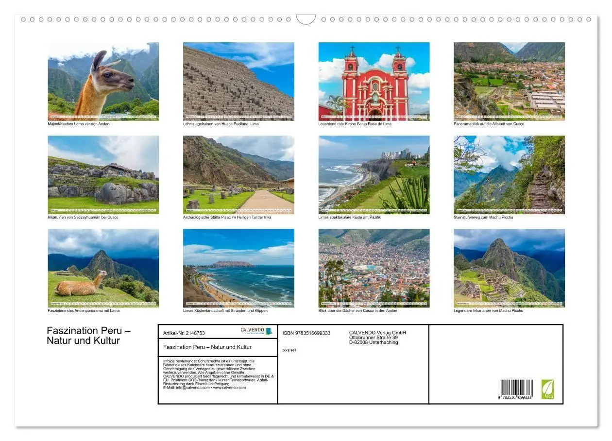 Bild: 9783516699333 | Faszination Peru - Natur und Kultur (Wandkalender 2026 DIN A2...