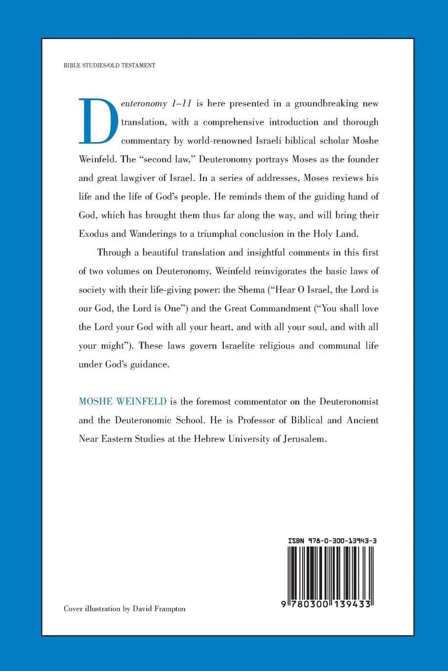 Rückseite: 9780300139433 | Deuteronomy 1-11 | A New Translation with Introduction and Commentary