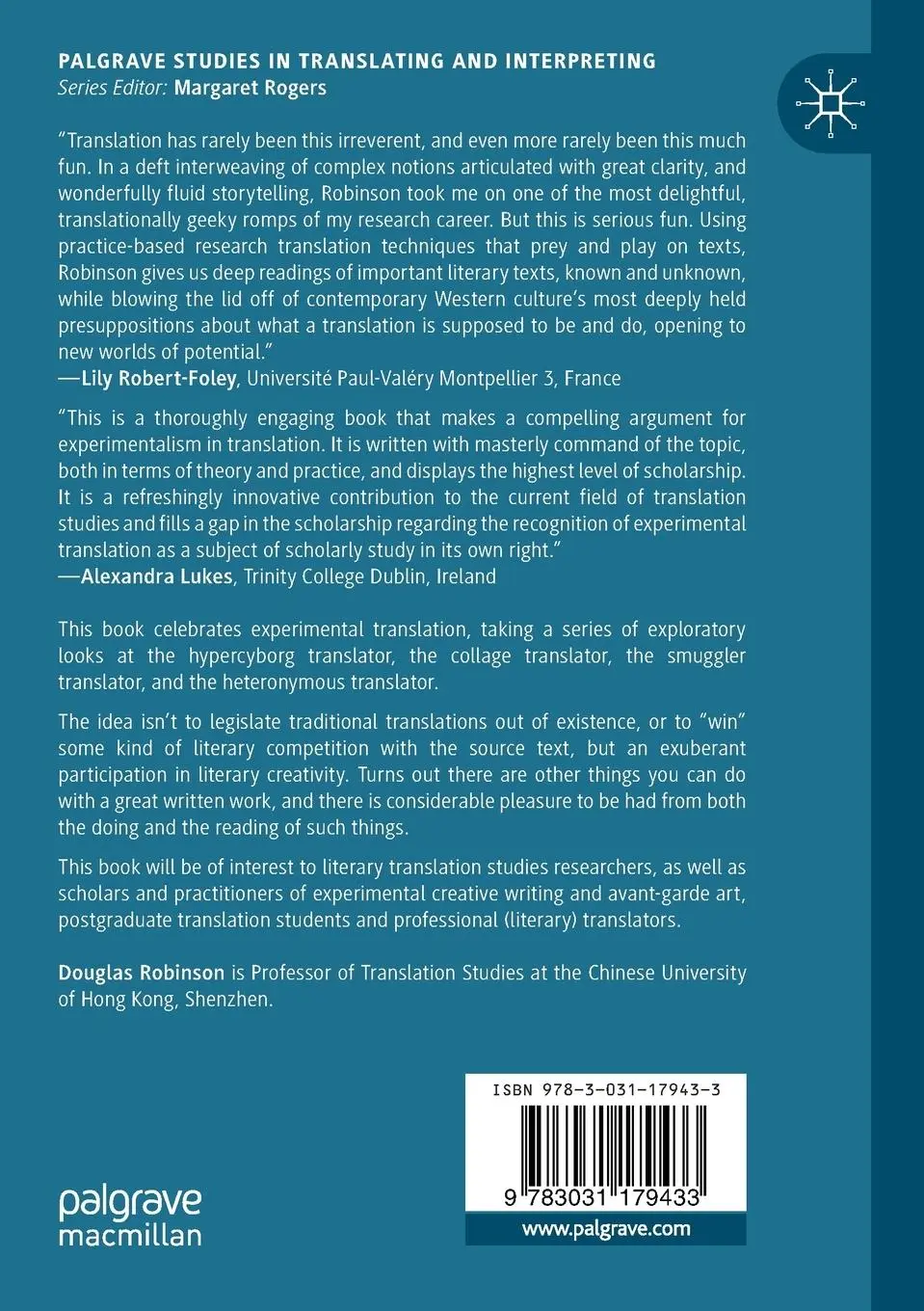 Rückseite: 9783031179433 | The Experimental Translator | Douglas Robinson | Taschenbuch | xix