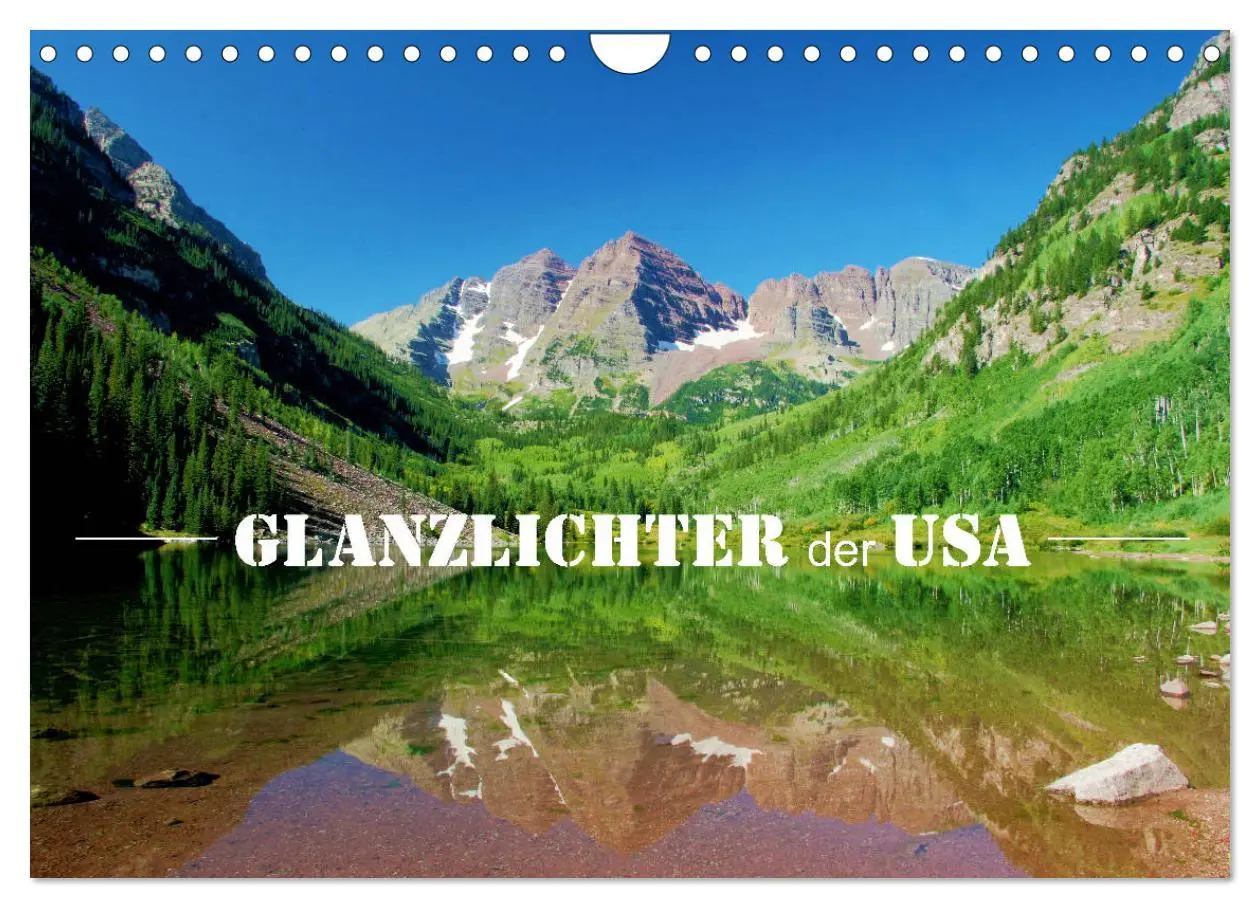 Cover: 9783457809433 | Glanzlichter der USA (Wandkalender 2026 DIN A4 quer), CALVENDO...