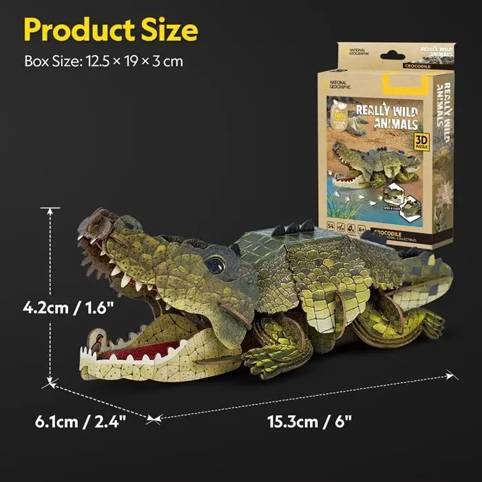 Bild: 7640409429533 | CUBICFUN - 3D Puzzle Krokodil 54 Teile | Spiel | 661182 | 2026