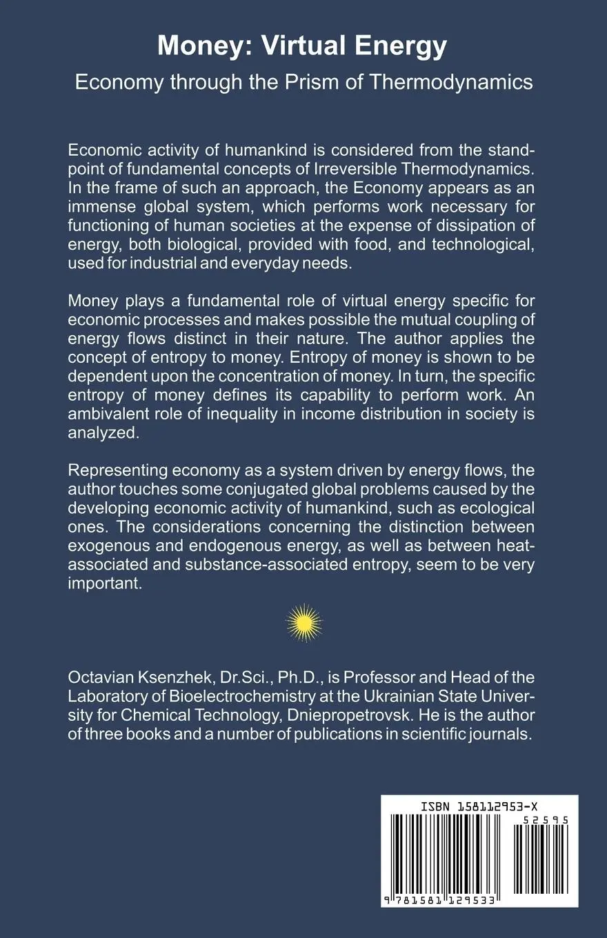Rückseite: 9781581129533 | Money | Virtual Energy: Economy Through the Prism of Thermodynamics