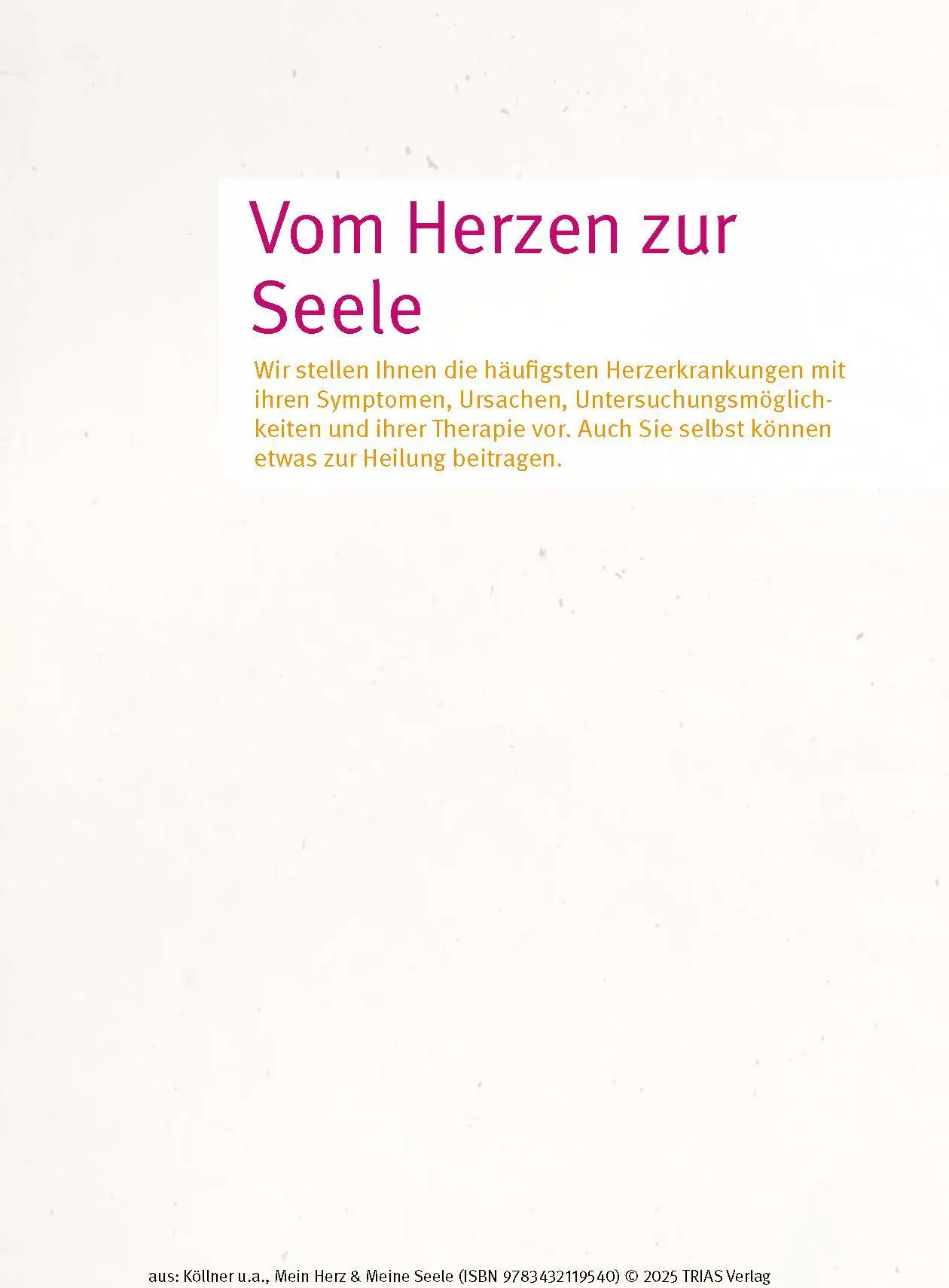 Bild: 9783432119533 | Mein Herz &amp; Meine Seele | Volker Köllner (u. a.) | Taschenbuch | 2024