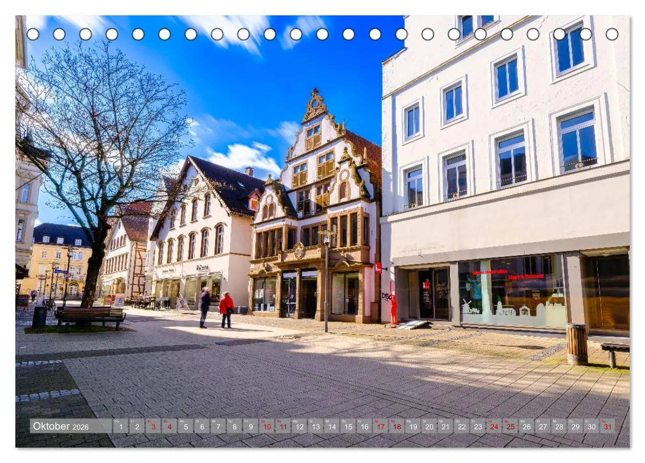Bild: 9783457899533 | Ein Blick auf Detmold (Tischkalender 2026 DIN A5 quer), CALVENDO...