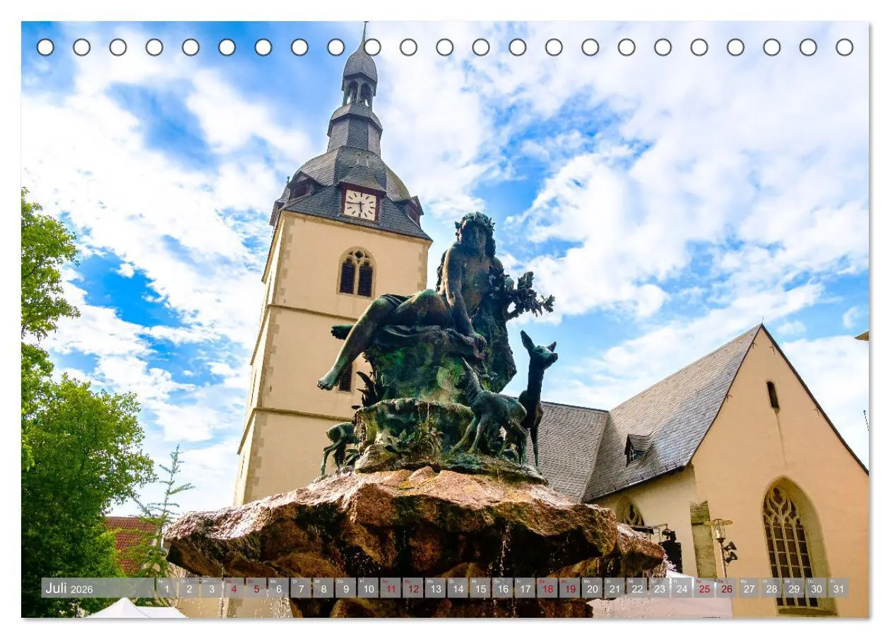 Bild: 9783457899533 | Ein Blick auf Detmold (Tischkalender 2026 DIN A5 quer), CALVENDO...