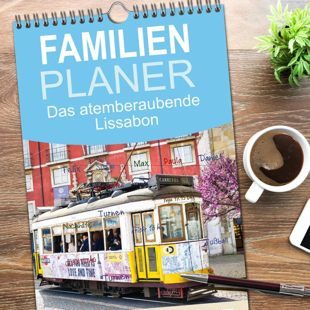 Bild: 9783516509533 | Familienplaner 2026 - Das atemberaubende Lissabon mit 5 Spalten...