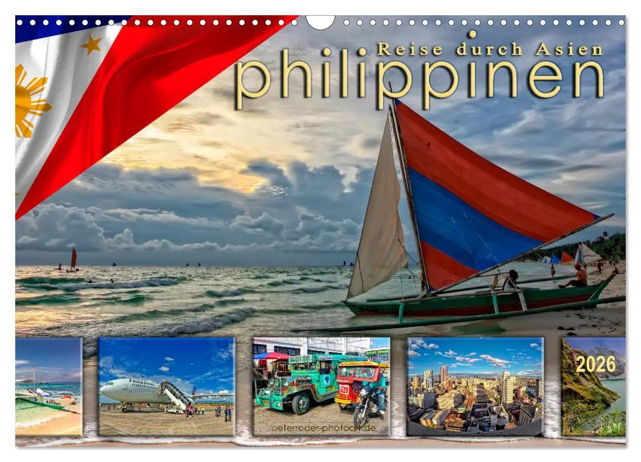 Cover: 9783457889633 | Reise durch Asien - Philippinen (Wandkalender 2026 DIN A3 quer),...