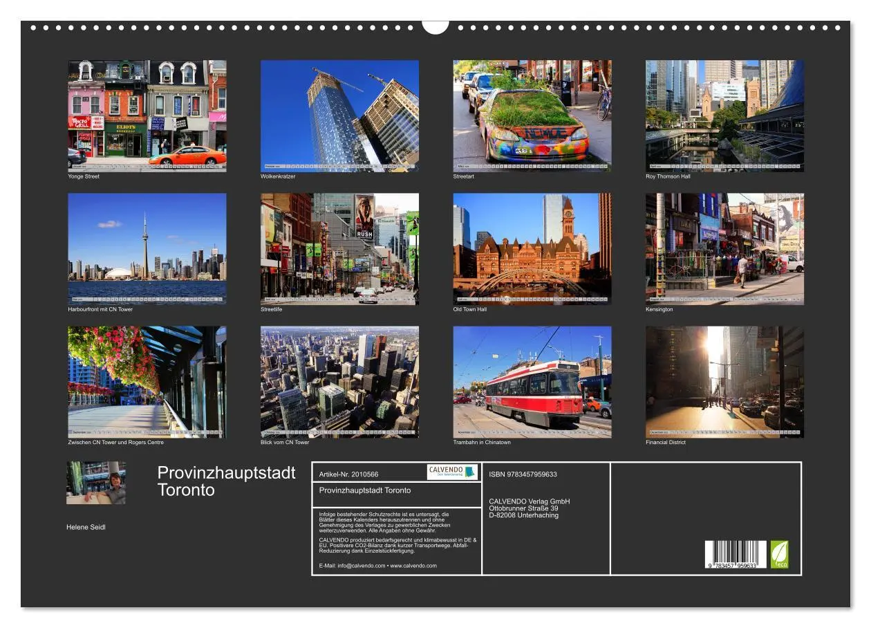 Bild: 9783457959633 | Provinzhauptstadt Toronto (Wandkalender 2026 DIN A2 quer), CALVENDO...