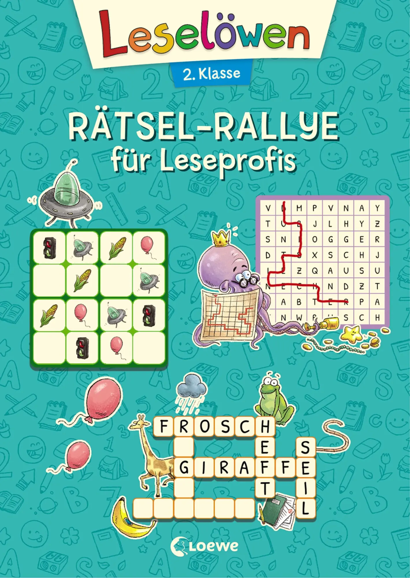 Cover: 9783743209633 | Leselöwen Rätsel-Rallye für Leseprofis - 2. Klasse (Türkis) | Rupp