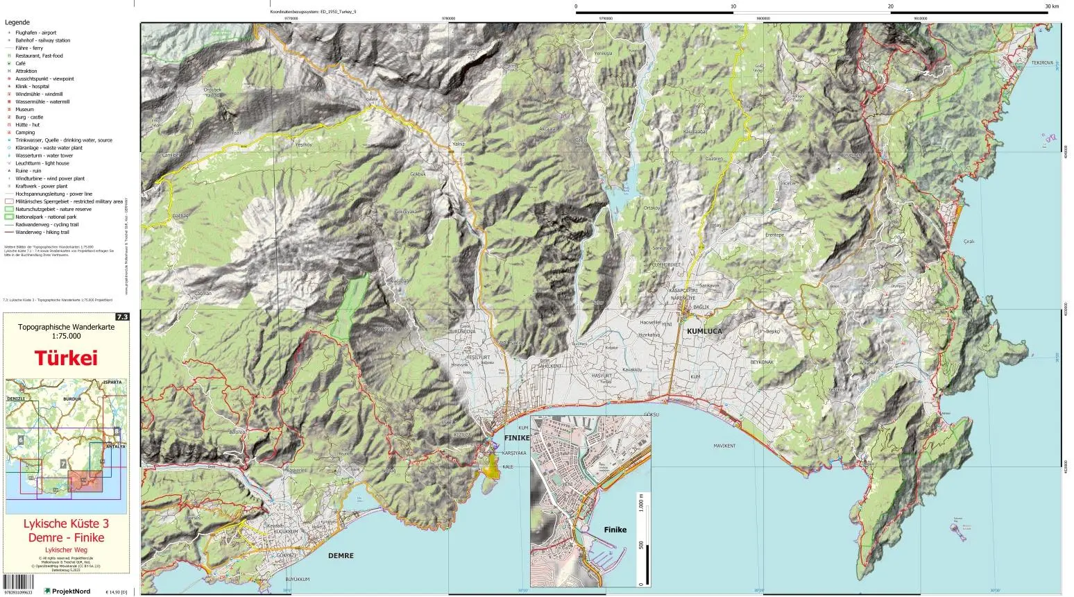Bild: 9783931099633 | Lykische Küste 3 - Demre - Finike - Lykischer Weg - Topographische...
