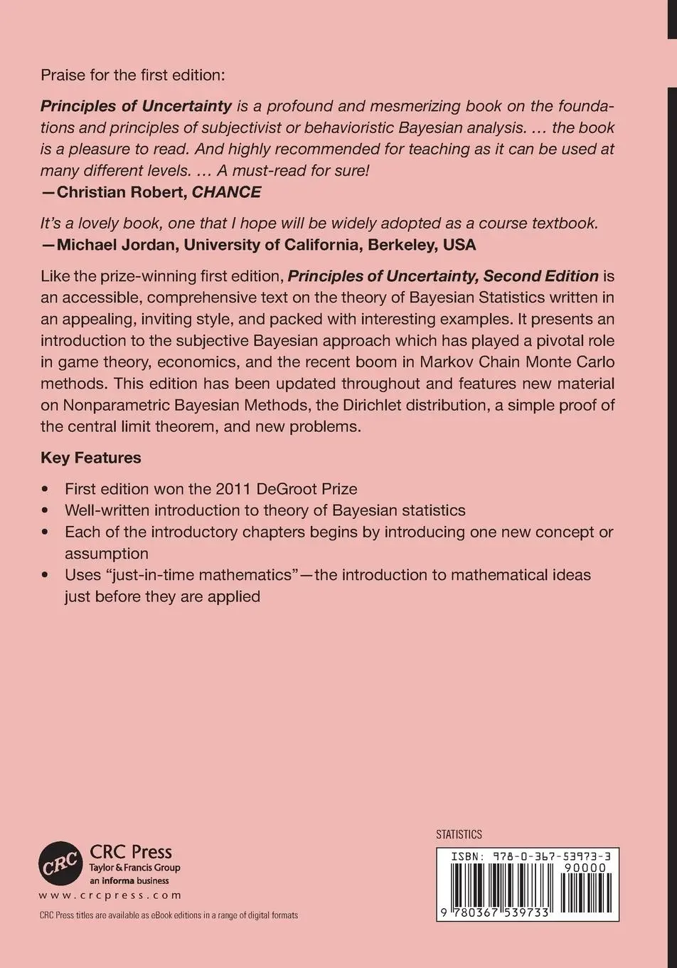 Rückseite: 9780367539733 | Principles of Uncertainty | Joseph B. Kadane | Taschenbuch | Englisch