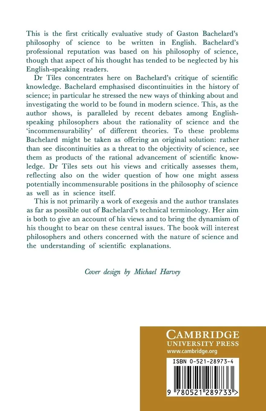 Rückseite: 9780521289733 | Bachelard | Science and Objectivity | Mary Tiles | Taschenbuch | 2006