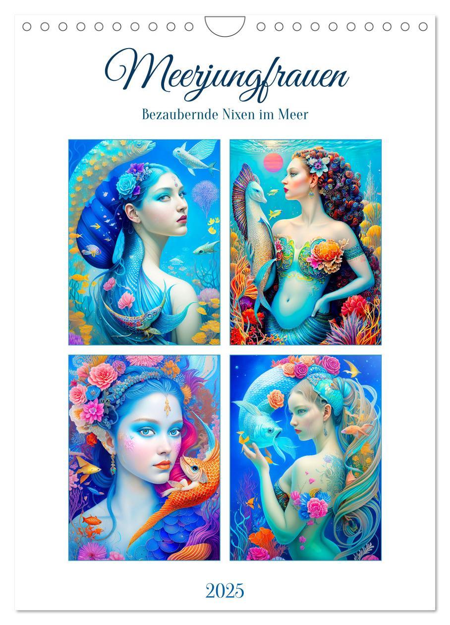 Cover: 9783435859733 | Meerjungfrauen. Bezaubernde Nixen im Meer (Wandkalender 2025 DIN A4...