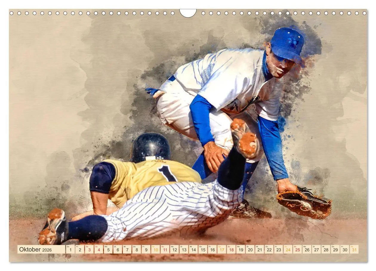 Bild: 9783457879733 | Ich liebe Baseball (Wandkalender 2026 DIN A3 quer), CALVENDO...