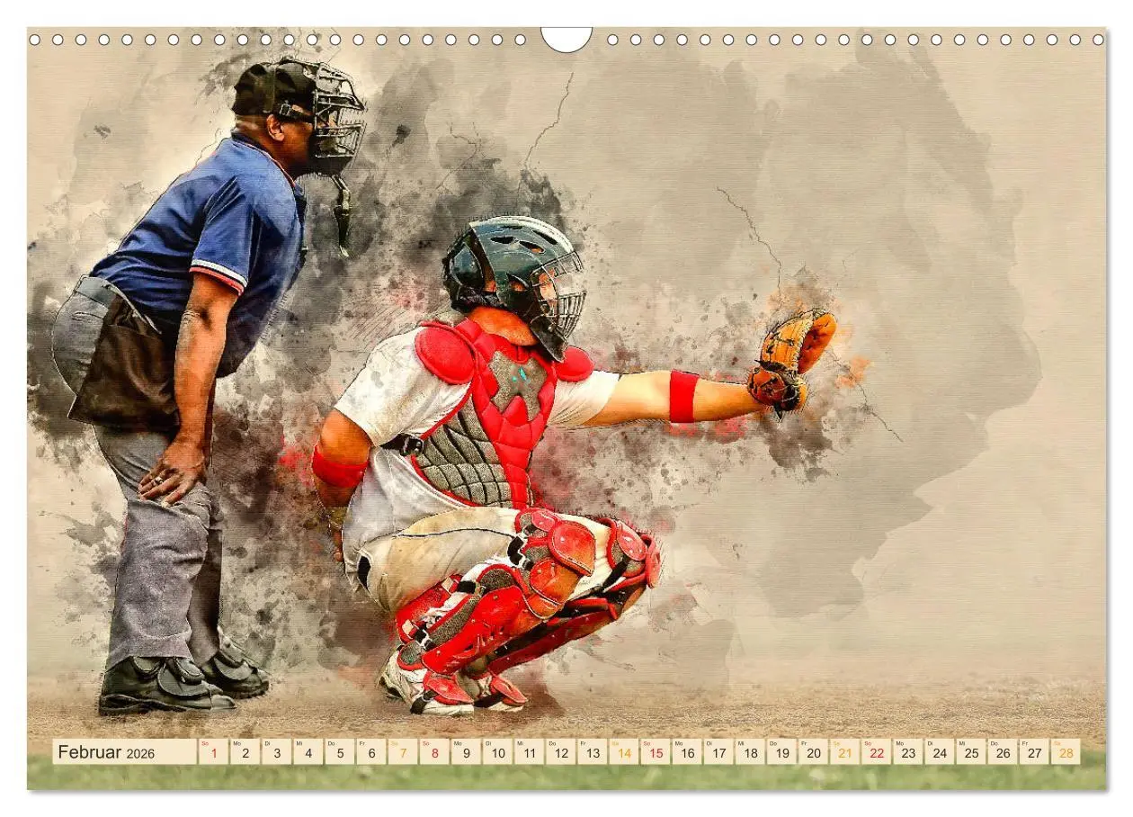 Bild: 9783457879733 | Ich liebe Baseball (Wandkalender 2026 DIN A3 quer), CALVENDO...