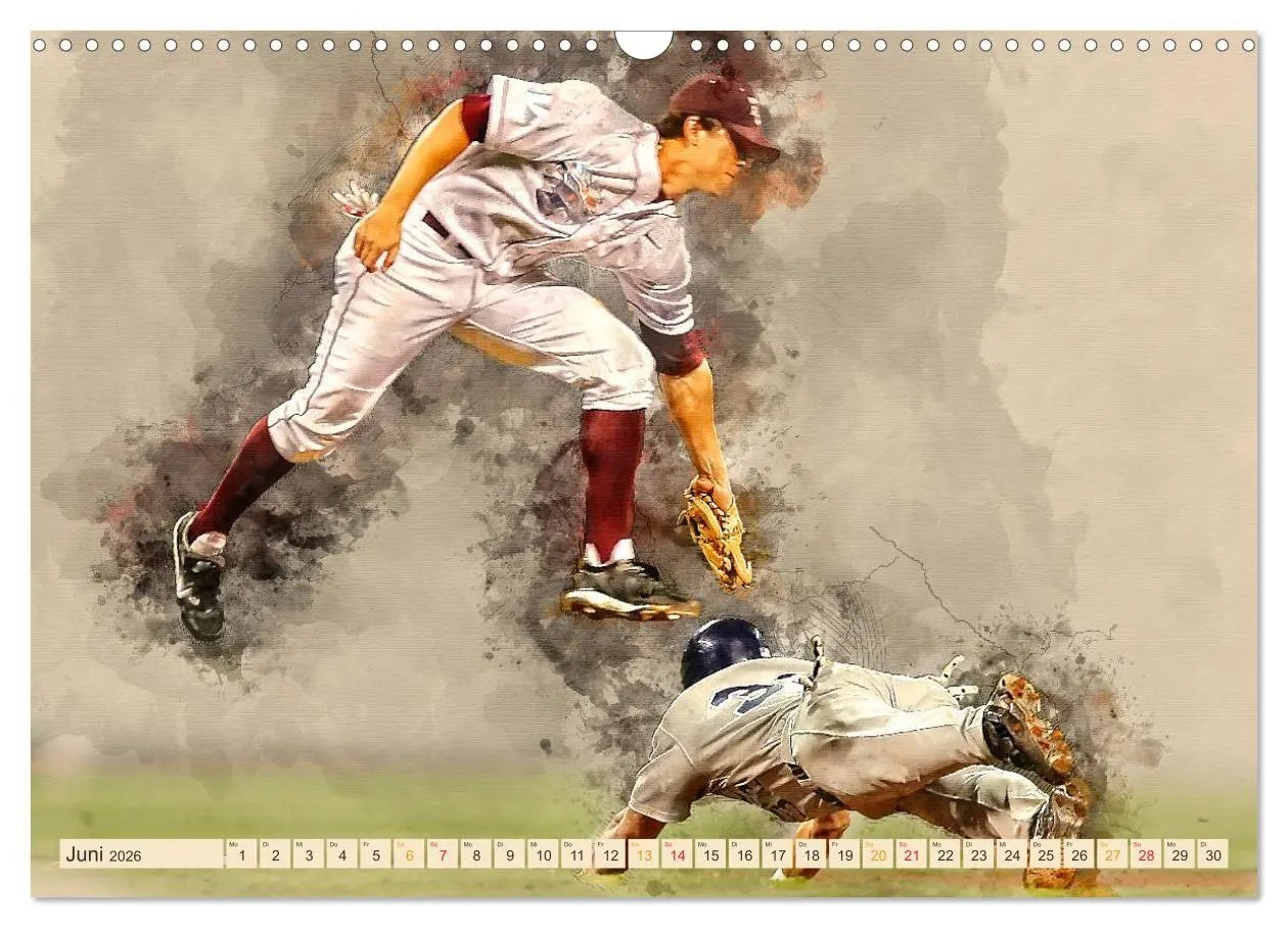 Bild: 9783457879733 | Ich liebe Baseball (Wandkalender 2026 DIN A3 quer), CALVENDO...