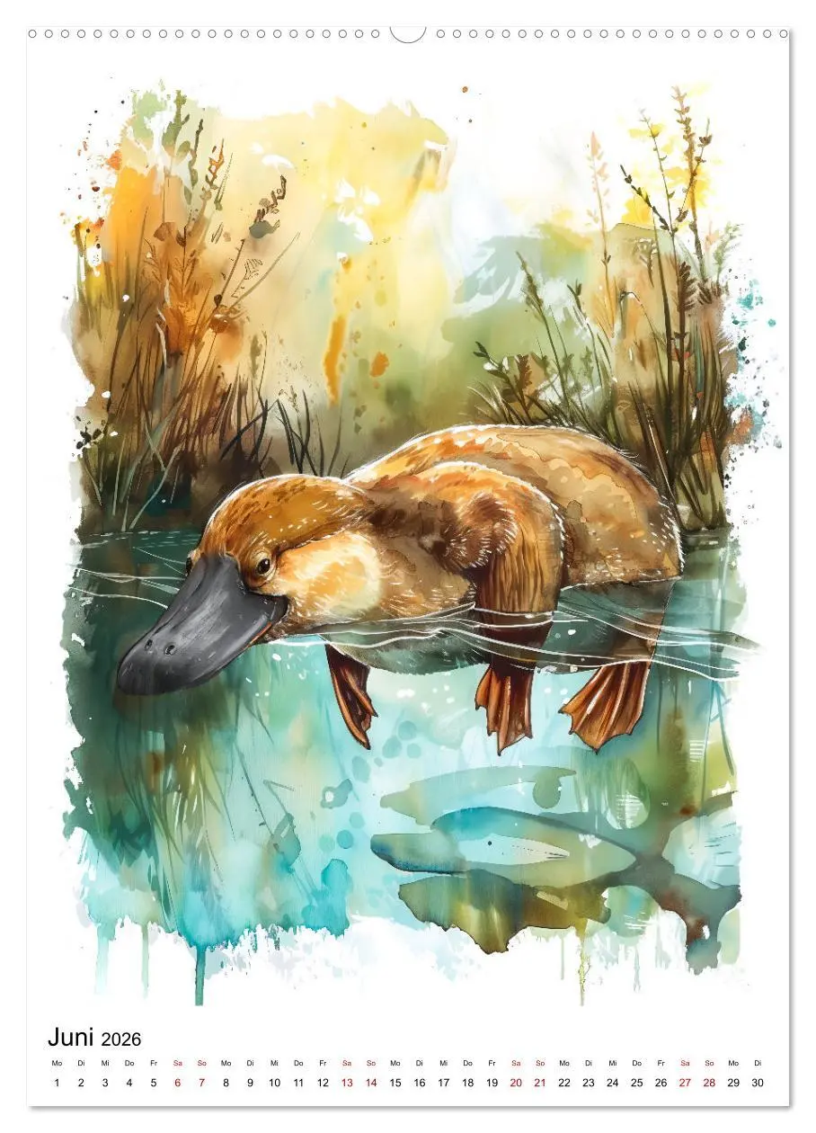 Bild: 9783516279733 | Australiens Tiere - Illustriert in Wasserfarben (hochwertiger...