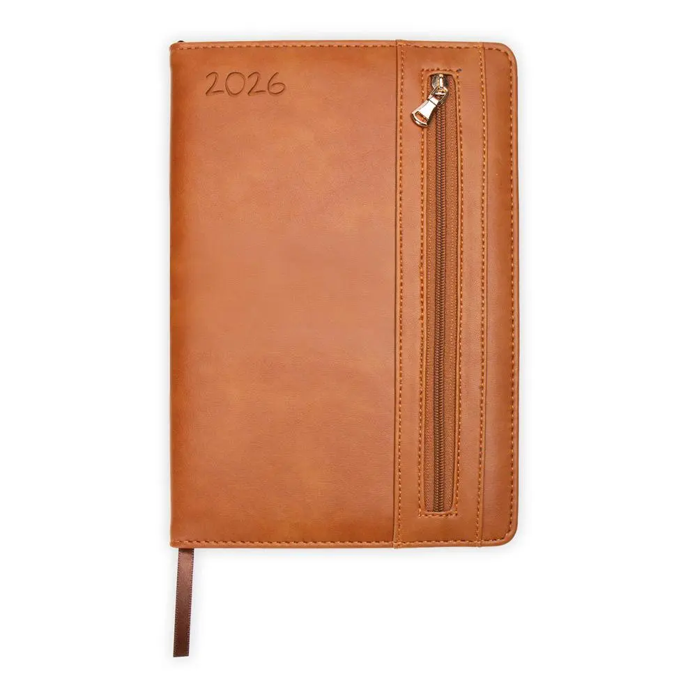 Cover: 4251901509833 | Trötsch Wochenplaner A5 mit Tasche Braun 2026 | Taschenkalender | KG
