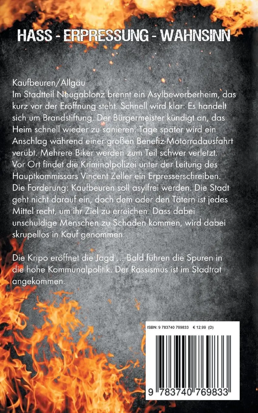 Rückseite: 9783740769833 | Asylwut | Charly Essenwanger | Taschenbuch | 296 S. | Deutsch | 2020