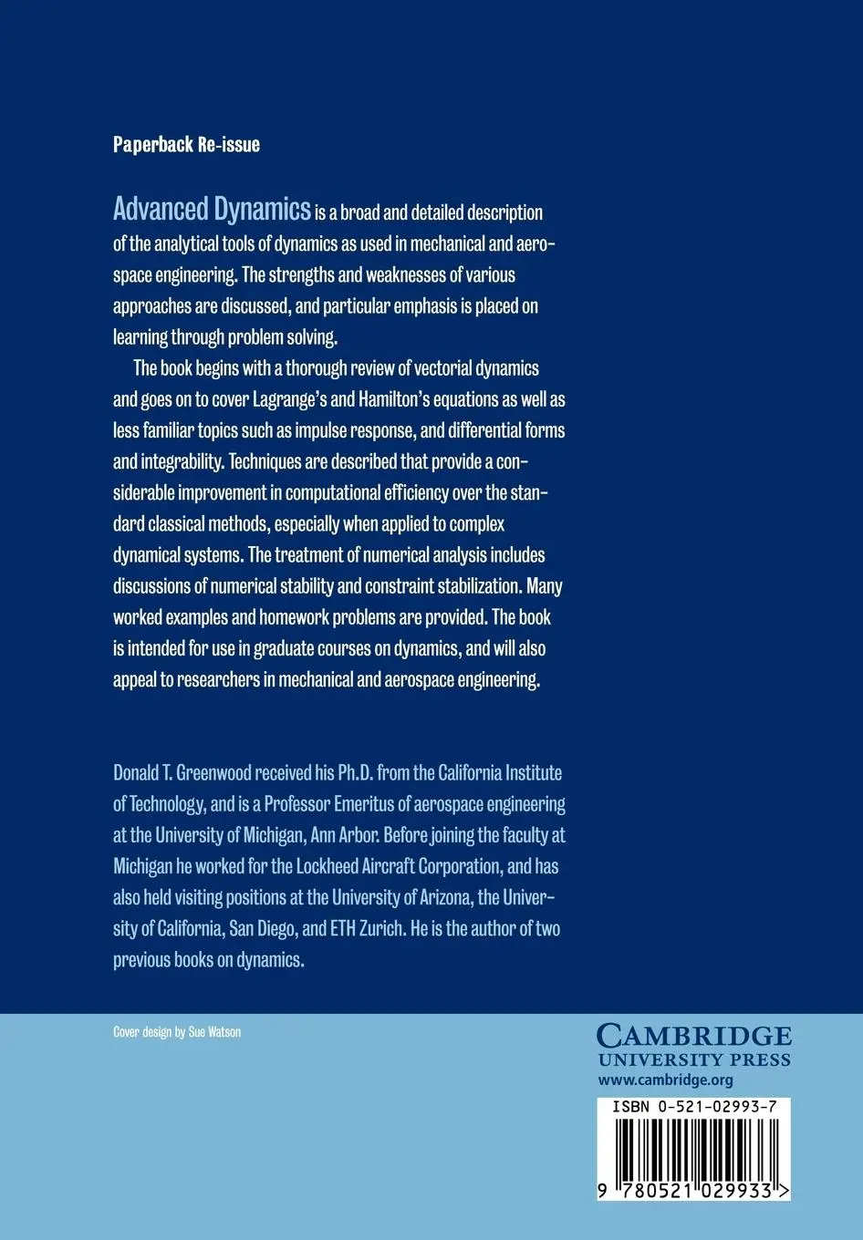 Rückseite: 9780521029933 | Advanced Dynamics | Donald T. Greenwood | Taschenbuch | Paperback