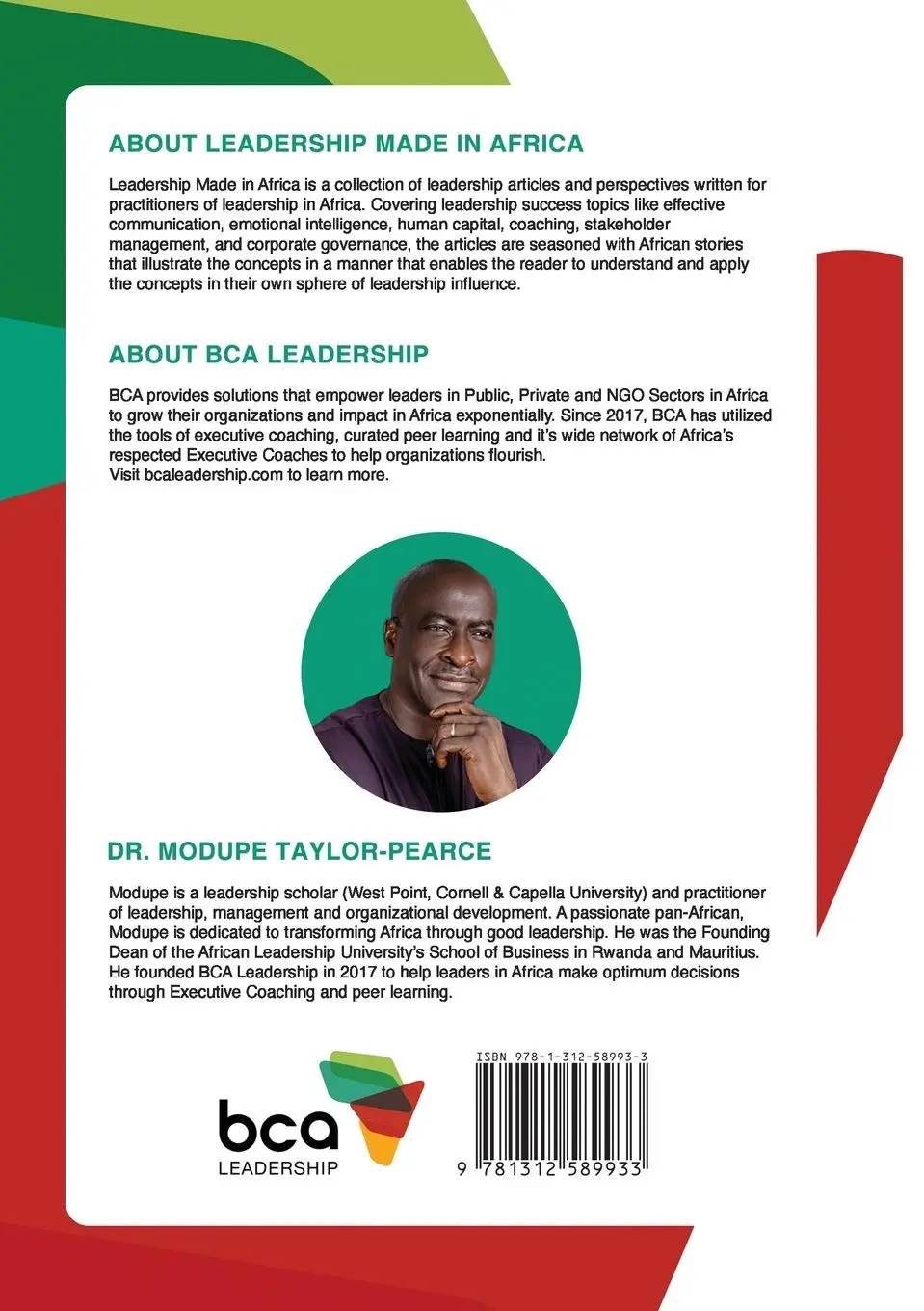 Rückseite: 9781312589933 | Leadership Made in Africa | Modupe Taylor-Pearce | Taschenbuch | 2023