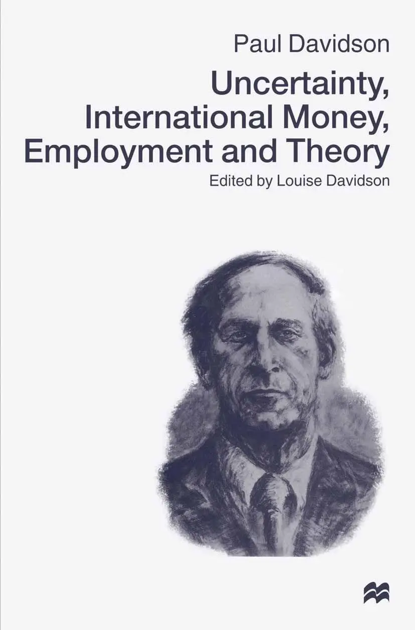 Cover: 9781349149933 | Uncertainty, International Money, Employment and Theory | Davidson