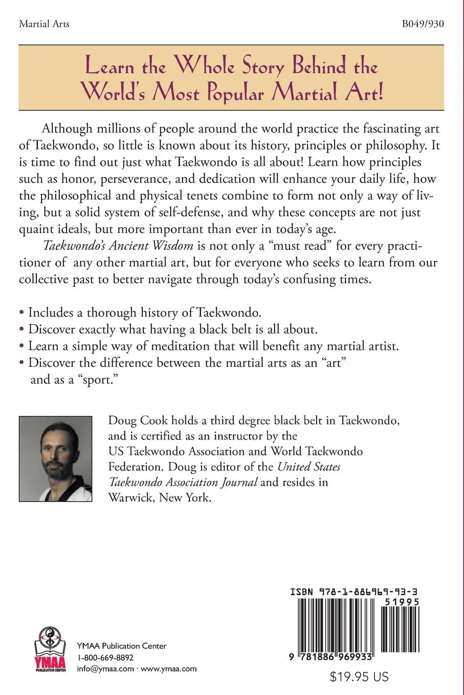 Rückseite: 9781886969933 | Taekwondo | Ancient Wisdom for the Modern Warrior | Doug Cook | Buch