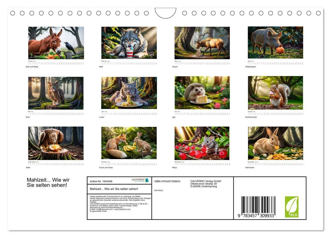 Bild: 9783457309933 | Mahlzeit... Wie wir Sie selten sehen! (Wandkalender 2026 DIN A4...