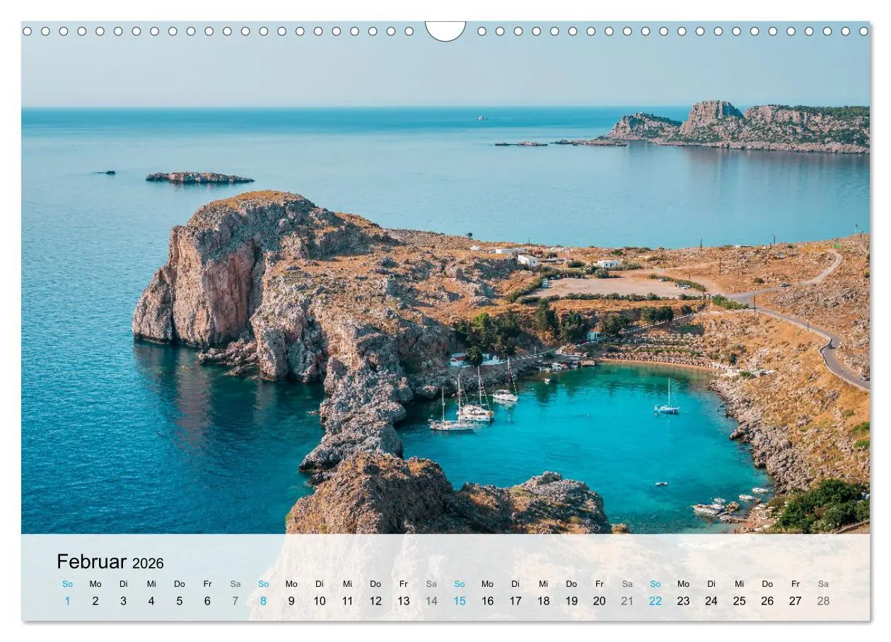 Bild: 9783457549933 | Rhodos - Die Highlights der Insel (Wandkalender 2026 DIN A3 quer),...