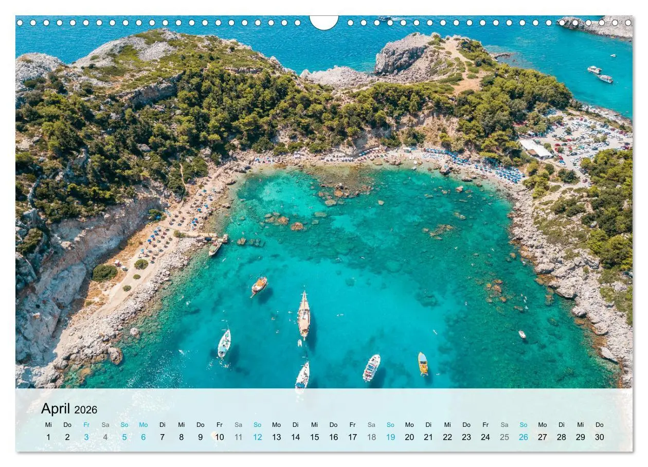 Bild: 9783457549933 | Rhodos - Die Highlights der Insel (Wandkalender 2026 DIN A3 quer),...