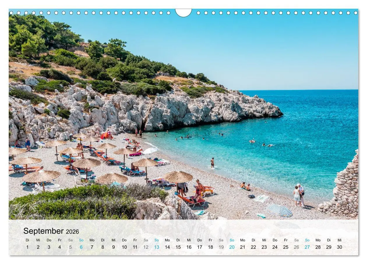 Bild: 9783457549933 | Rhodos - Die Highlights der Insel (Wandkalender 2026 DIN A3 quer),...