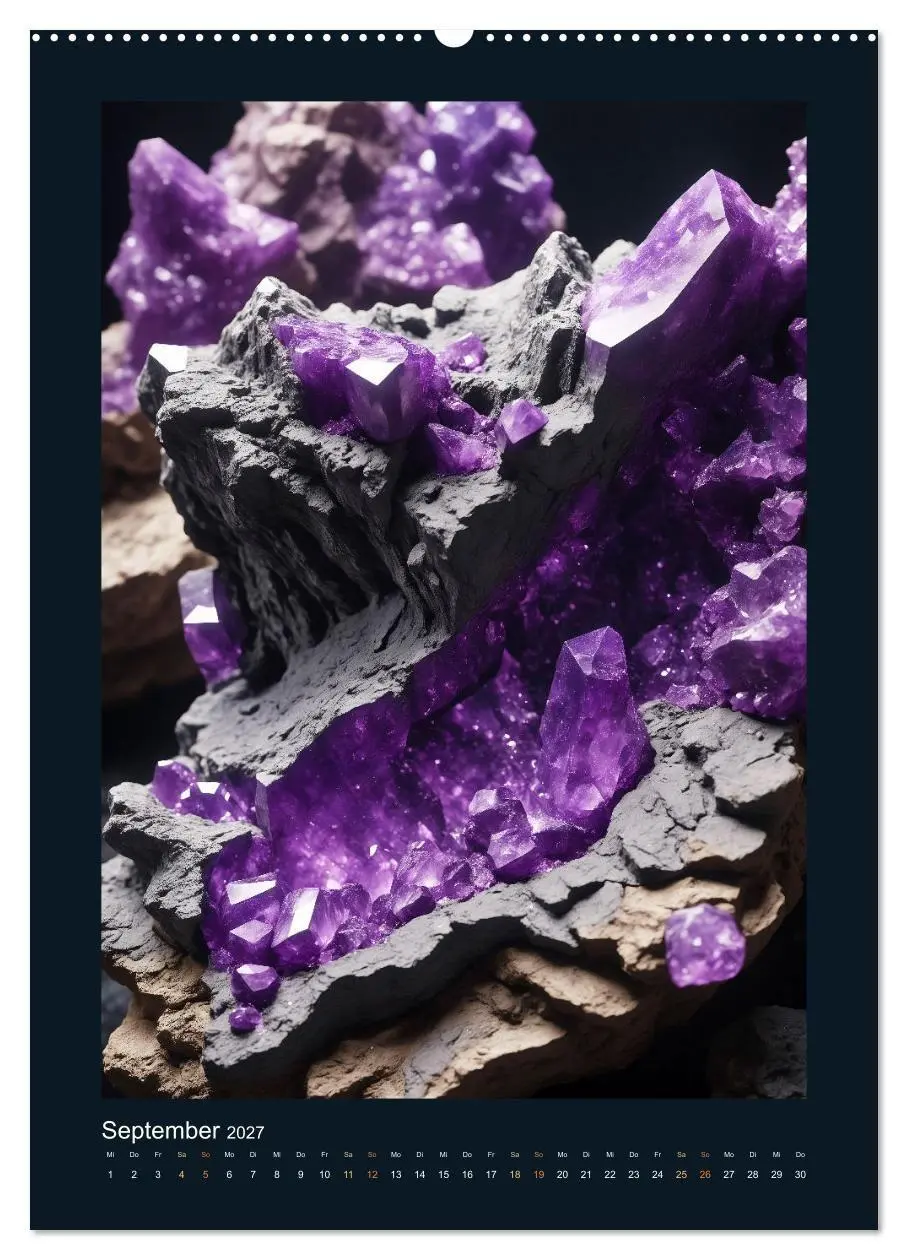 Bild: 9783569109933 | Fantastische Mineralien - Geheimnisvolle Schätze (Wandkalender 2027...