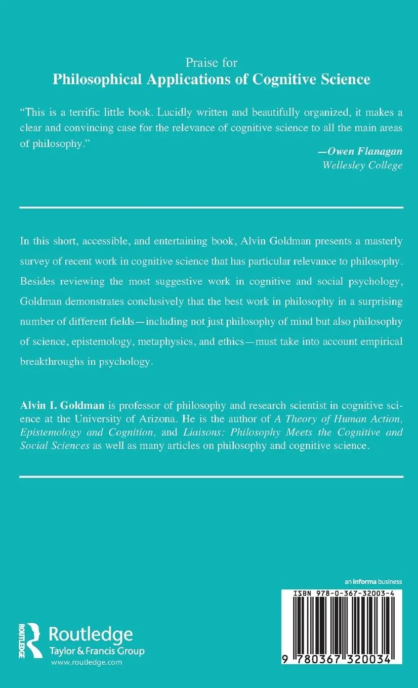 Rückseite: 9780367320034 | Philosophical Applications Of Cognitive Science | Alvin I. Goldman