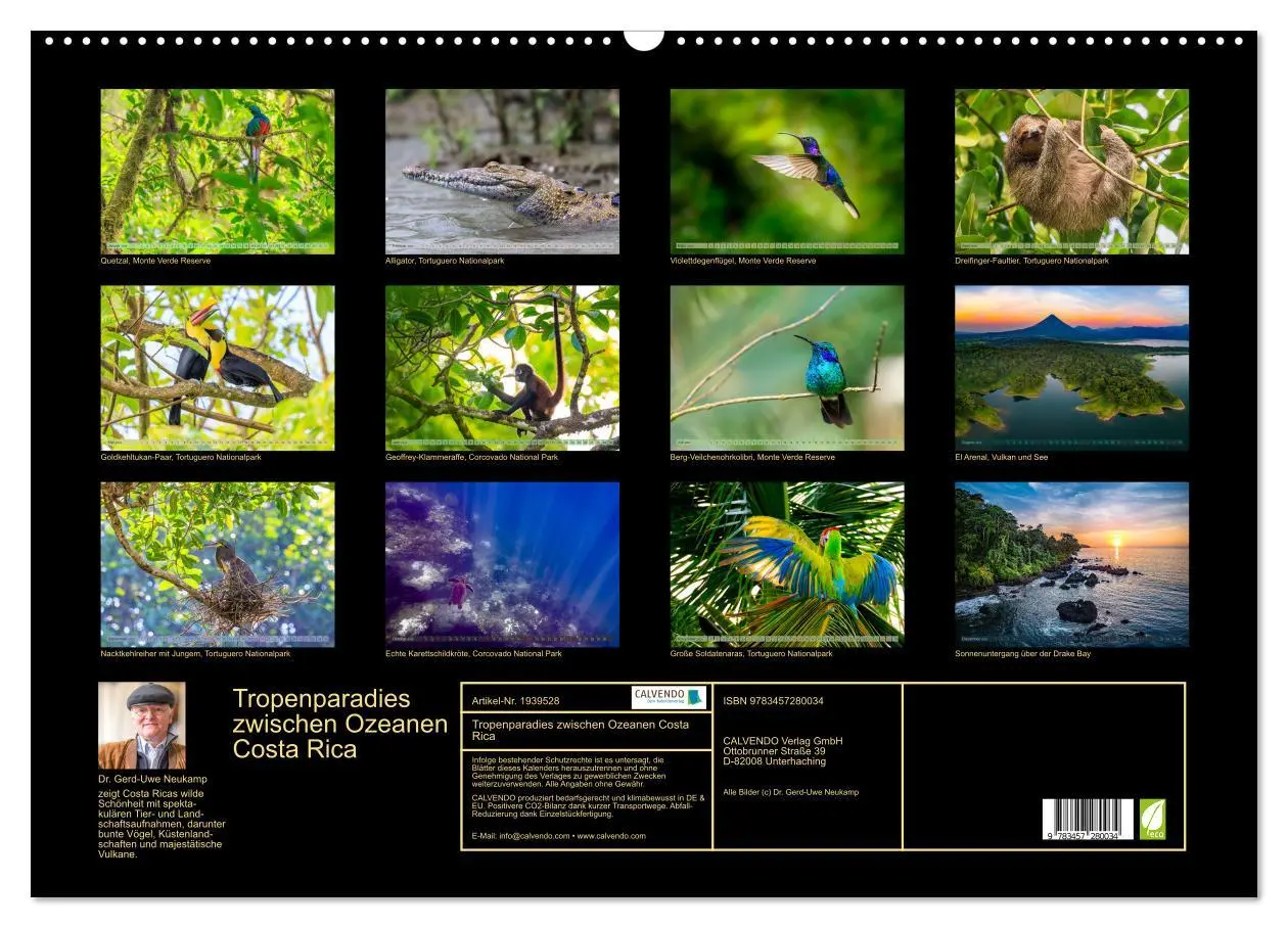 Bild: 9783457280034 | Tropenparadies zwischen Ozeanen Costa Rica (Wandkalender 2026 DIN...