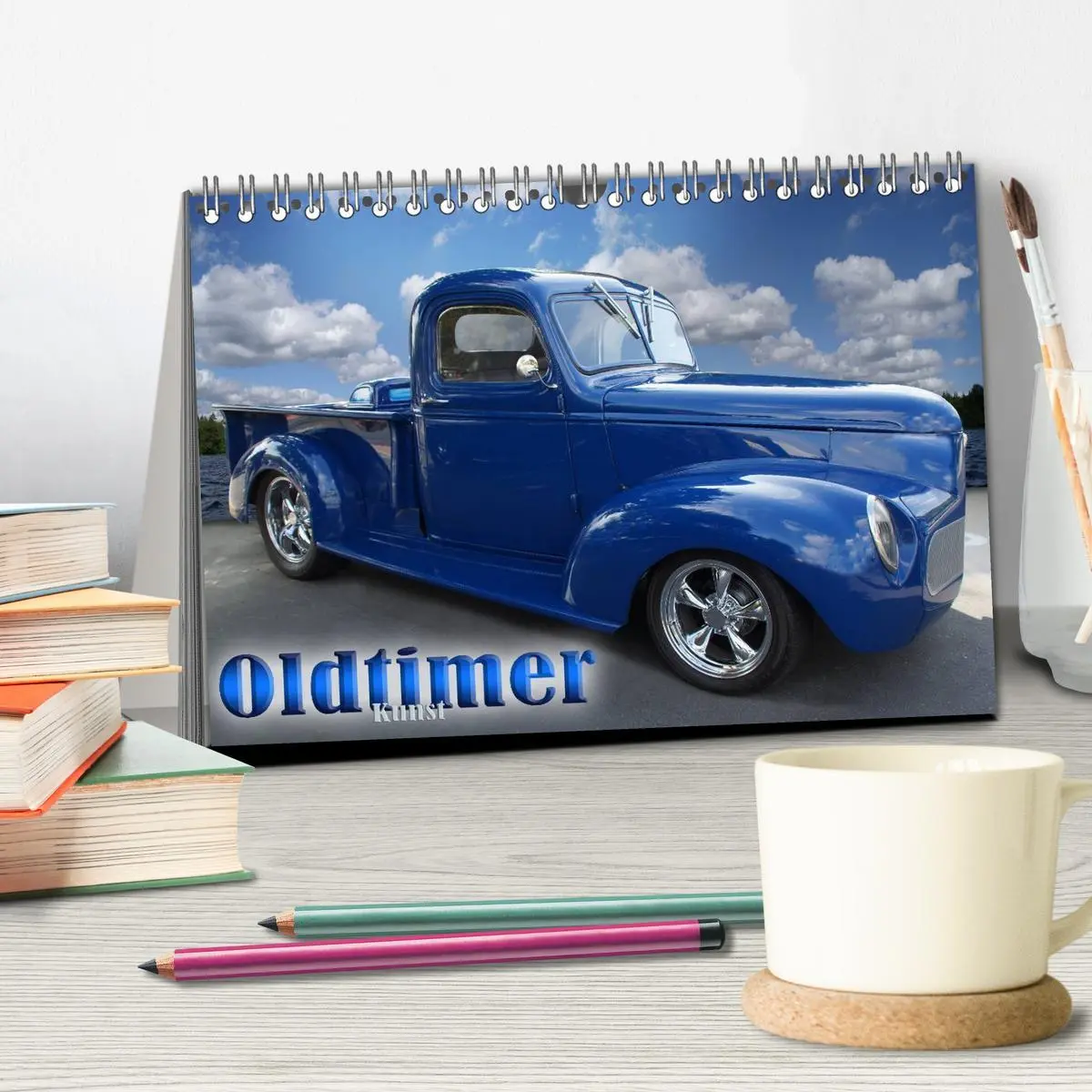 Bild: 9783516060034 | Oldtimer-Kunst (Tischkalender 2026 DIN A5 quer), CALVENDO...
