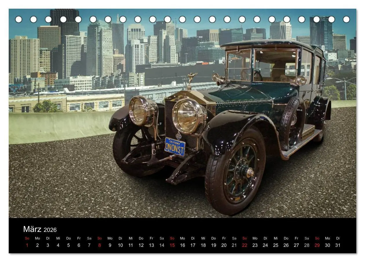 Bild: 9783516060034 | Oldtimer-Kunst (Tischkalender 2026 DIN A5 quer), CALVENDO...
