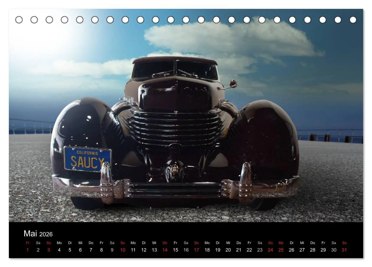 Bild: 9783516060034 | Oldtimer-Kunst (Tischkalender 2026 DIN A5 quer), CALVENDO...