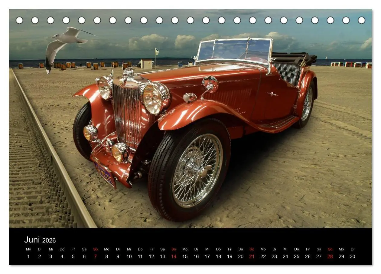 Bild: 9783516060034 | Oldtimer-Kunst (Tischkalender 2026 DIN A5 quer), CALVENDO...