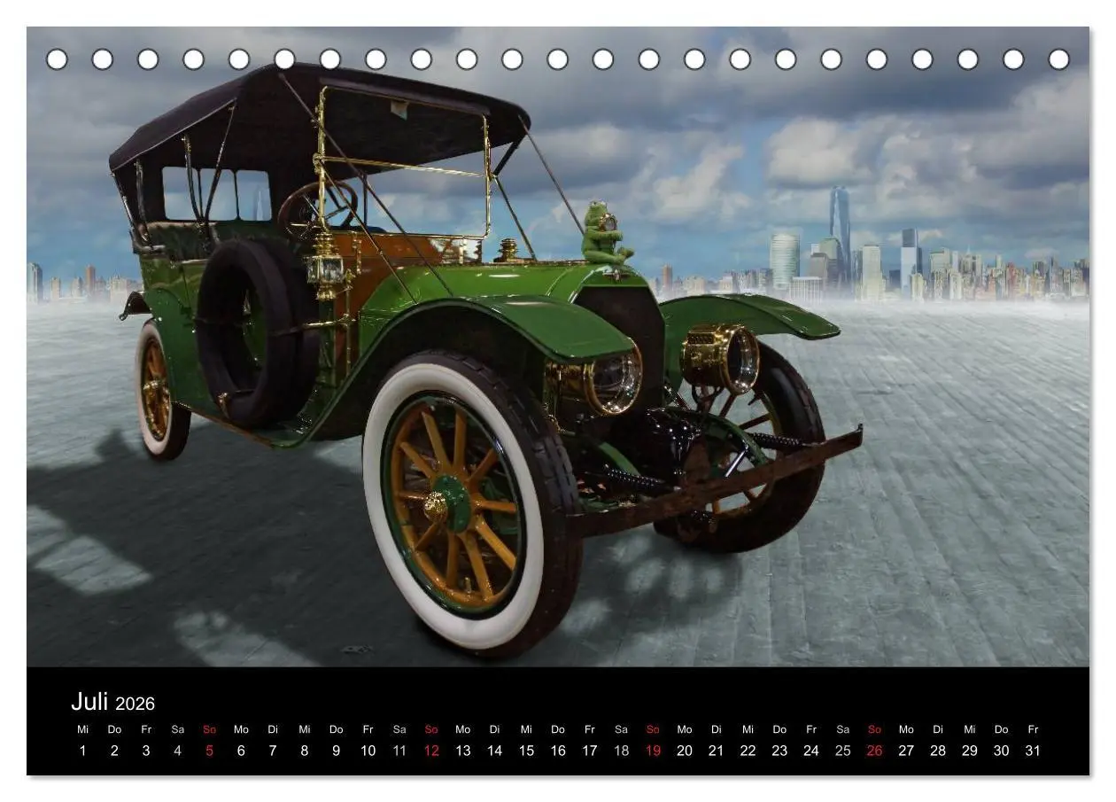 Bild: 9783516060034 | Oldtimer-Kunst (Tischkalender 2026 DIN A5 quer), CALVENDO...