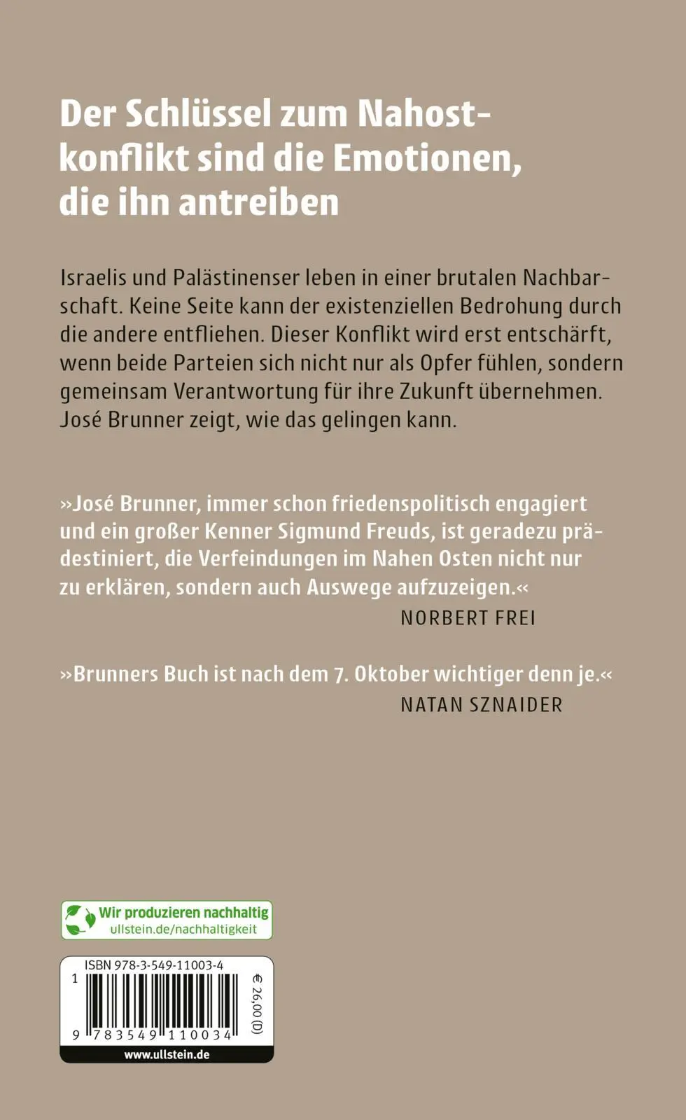 Rückseite: 9783549110034 | Brutale Nachbarn | José Brunner | Buch | 368 S. | Deutsch | 2025